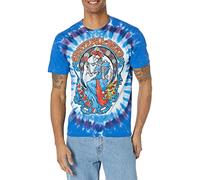 Liquid Blue Grateful Dead Vintage Berthat Tie Dye Camiseta de Manga Corta, Tinte Nudo, L Unisex Adulto
