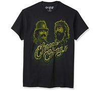 Liquid Blue Green Smoke T-Shirt Camiseta, Negro, Medium para Hombre