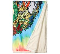 Liquid Blue Hippy Sunrise JamTie Dye Manta de Forro Polar Coral, cálida, para Hombre, Multicolor, 127 x 152 cm