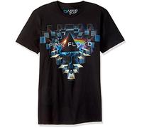 Liquid Blue Pink Floyd Space Window Short Sleeve T-Shirt Camiseta, Negro, Medium para Hombre