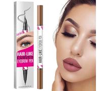 Liquid Eyebrow Pen | 2 en 1 Curved Eye Brow Filler Pencil | Sudor de belleza a prueba de sudor, suministros de para uso profesional ocasiones especiales