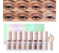 Liquid Eyeshadow Matte, Eyeshadow Set, 2.6x0.63x5.39 Inches, High Pigmented Waterproof, 8 Neutral Colors Long Lasting, Eye Makeup for Women and Girls, Party Date Night Halloween Cosmetic Looks