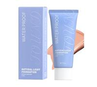 Liquid Foundation - Full Coverage Makeup, Matte Finish Base, Waterproof Face Concealer Cream | Oil Control Smooth Skin Perfecting Formula, Women Beauty Cosmetic Blending Daily Wear Professional