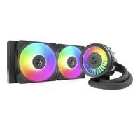 ARCTIC Liquid Freezer III Pro 240 A-RGB - Enfriador de CPU AIO, 2 x 120 mm Refrigeración por Agua, 38 mm Radiator, Bomba PWM, Ventilador VRM, AMD AM5/AM4, Intel LGA1851/1700 Marco de Contacto - Negro