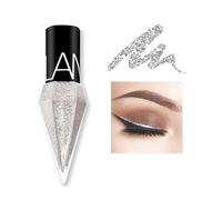 Liquid Glitter Shiny Eye Liners Cosméticos High Pigment Shimmer Sparkling Silver Metallic Eyeliner Colorful Pearlescent Eyeliners de larga duración para Eye Makeup # 02