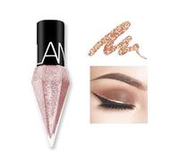 Liquid Glitter Shiny Eye Liners Cosméticos High Pigment Shimmer Sparkling Silver Metallic Eyeliner Colorful Pearlescent Eye Liners de larga duración para boda Fiesta Cosplay Maquillaje de ojos # 04