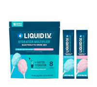 Liquid I.V. Multiplicador de hidratación, algodón de azúcar, 16 unidades, 1 paquete