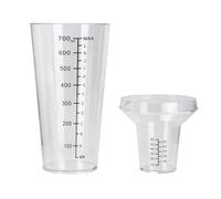 Liquid Measuring Cup - 700ML Dilution Container, Transparent Mixing Pitcher with Accurate Scale Markings and Pour Spout Design, Multi-Purpose Measuring Jug, Dilution