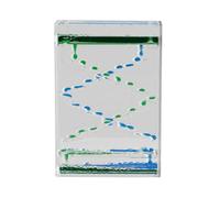 Liquid Motion Bubbler - Acrylic Liquid Sensory Timer, Desk Decor Stress Relief Toy, Relaxing Water Flow Visual, Durablee Calming Educational Accessory | Kids Office Classroom Home Playroom Birthday