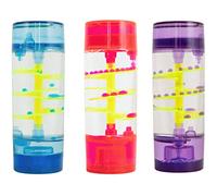 Liquid Sensory Spiral Dot Timer para Autismo, Necesidades Sensoriales, TDAH, Alivio del Estrés, Ansiedad. Fidget sensorial para Necesidades Especiales de Autismo. Elección de Color (1 Unidad Rojo)