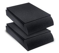 Liquid Stands Soporte de Altavoz Negro para Monitor de Estudio de 3 a 4.5 Pulgadas, Almohadillas de Espuma de Alta Densidad con Superficie Antideslizante y 5 ángulos Ajustables, Ideal para Suelo