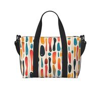 Liquid Streaks - Bolsa de viaje grande con estampado de rayas, bolsa de hombro cruzada para fin de semana y viaje de negocios, ligera