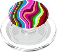 Liquid Swirl Retro 60s 70s Aesthetic Indie Hippie Funky PopSockets PopGrip para MagSafe