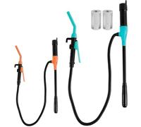 Liquid Transfer Pump Battery Powered Transfer Pump with Flow Control Nozzle 2.4 Gallons Portable Efficient Fuel Transfer Pump(Oranje)