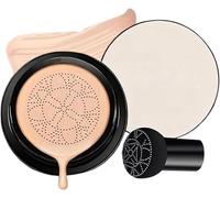 Líquida Fundación, Mushroom Head Air Cushion, Base De Maquillaje De Brillo Color Reparación,Corrector Hidratante Para Todo Tipo De Piel (Cálido)