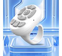 Liquidación navideña de FloHua: Control remoto inalámbrico Bluetooth de punta de dedo, compatible con Selfie y Ebook Page Turner.