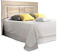 LIQUIDATOR Cabecero con Patas Modelo Lara, Color Cambrian Blanco, Cabezal Cama Matrimonio, Medidas: 120 cm (Alto) x 160 cm (Ancho) x 3.8 (Fondo)