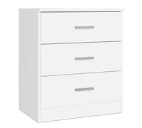 LIQUIDATOR Mesita de Noche 3 cajones Color Blanco Mate 50x58x33.3