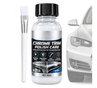 Líquido Abrillantador de Cromo para Coche Protector Acabado Espejo con | Limpiador de Metales Agente Brillo Cromo Para Propietarios Mantenimiento Rutinario y Cuidado Detallado Coche