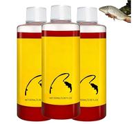 Líquido atrayente de Peces Concentrado, aditivo de Aroma Natural para Pesca en Agua Dulce, potenciador versátil para señuelos Blandos y cebos de Masa, fácil de Mezclar (100 ml) (3Piezas)