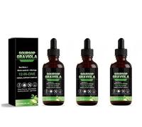 Líquido de graviola de guanábana | Líquido amargo de guanábana 12 en 1 | Apoyo inmunológico, digestivo y antioxidante, sin azúcar ni gluten, 2 onzas,3Pcs