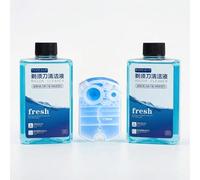 Líquido De Limpieza De Maquinilla De 300 Ml. Compatible For Braun Afeitadora Cartuchos De Recambio Clean & Renew De 170 Ml CCR(2 bottle+1 pcs)