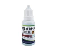 Líquido de prueba para acero inoxidable - 15 ml, reactivo de detección | Solución de análisis rápido de vajillas para identificar materiales metálicos en diversos entornos y pruebas de vajillas