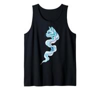 Líquido Flujo Onda Gato Arte Abstracto Minimalismo Diseño Camiseta sin Mangas