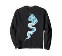 Líquido Flujo Onda Gato Arte Abstracto Minimalismo Diseño Sudadera