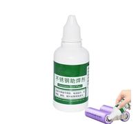 Líquido fundente para soldadura: acero inoxidable de 50 ml, medio para uniones eléctricas, acción humectante de superficies | Perfecto para contactos de alimentación de dispositivos, soldadura de tira