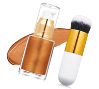 Líquido iluminador ligero para cara y cuerpo, brilla todo el día, fórmulas suaves y respetuosas con la piel, para ocasiones especiales, resaltador líquido para rostro y para radiancias edificables