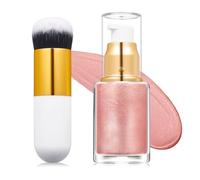 Líquido iluminador ligero para cara y cuerpo, brilla todo el día, fórmulas suaves y respetuosas con la piel, para ocasiones especiales, resaltador líquido para rostro y para radiancias edificables