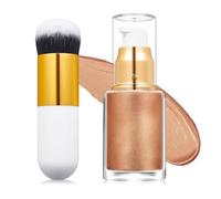 Líquido iluminador ligero para cara y cuerpo, brilla todo el día, fórmulas suaves y respetuosas con la piel, para ocasiones especiales, resaltador líquido para rostro y para radiancias edificables