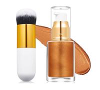 Líquido iluminador ligero para rostro y cuerpo, brilla todo el día, fórmulas suaves y respetuosas con la piel, para ocasiones especiales, líquido resaltador corporal