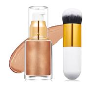 Líquido iluminador ligero para rostro y cuerpo, brilla todo el día, fórmulas suaves y respetuosas con la piel, para ocasiones especiales, líquido resaltador corporal