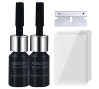 Líquido para limpiaparabrisas, líquido para reparación de cristales de parabrisas, herramientas de reparación de parabrisas y cristales, relleno de nanofluido, kit de reparación de virutas de parabris