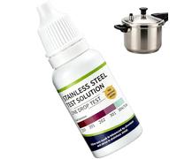 Líquido para pruebas de acero inoxidable | Líquido portátil compacto rápido de 10 ml | Reactivo de prueba de acero inoxidable - para uso diario en casa y en el trabajo, sanitarios, vajilla, materiales