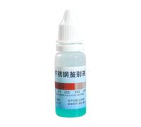 Líquido Probador De Acero Inoxidable 304 - Solución De Detección Rápida 12 Ml | Metales De Calidad De Identificación De Reactivos | Kit De Prueba Universal Para Vajillas Y Materiales De Construcción.