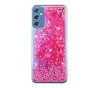 Líquido Quicksand Bling para OPPO Reno 7 Glitter Arena Flowing Brillar Lentejuelas Carcasas Cristal Suave Silicona TPU Teléfono Trasera Protección Caso para OPPO Reno 7,Flamenco