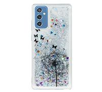 Líquido Quicksand para OPPO Reno 7 Lite 5G Glitter Arena Flowing Brillar Lentejuelas Carcasas Cristal Suave Silicona TPU Teléfono Trasera Protección Caso para OPPO Reno 7 Lite 5G,Diente León