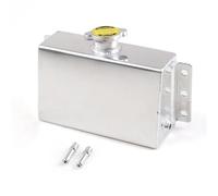 liquido refrigerante Coche depósito Tanque De Expansión Refrigerante Aluminio Universal 1 L, Depósito Desbordamiento, Aceite Compensación Combustible Refrigerante de Radiador(Black)