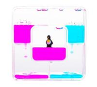 Líquido sensorial Temporizador Pingüino Cuadrado para Autismo, Necesidades Sensoriales, TDAH, Alivio del Estrés, Ansiedad. Juguete para Autismo y Necesidades sensoriales Especiales.