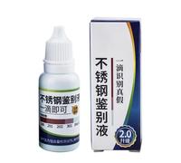 Líquido Test Acero - Solución Sanitaria 15ml, Reactivo Análisis Rápido Vajilla, Agente Identificación Materiales Construcción, Frasco Inspección | Herramienta para Fontaneros & Albañiles