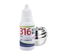 Líquido Test Para Acero Inoxidable, 15 ml agente de detección rápida, Líquido Identificador de Acero Inoxidable 316, Para Equipos Industriales Vajilla Control de Calidad Materiales de Construcción y C