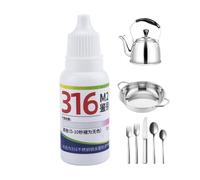 Líquido Test Para Acero Inoxidable | Agente Detector Portátil 15 Ml | Líquido Identificador de Acero Inoxidable 316,Uso En Equipos Industriales, Materiales De Construcción, Cocina, Menaje Y