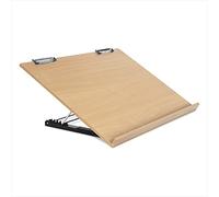 Liquidraw Caballete de escritorio A2 para artistas de pintura, soporte de mesa A2 con 5 ángulos ajustables, clips para tablero de dibujo adjuntos