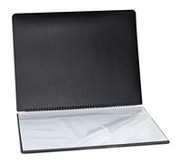 Liquidraw Estuche de arte tamaño A3 para artistas con 20 fundas, para almacenamiento de archivos, en espiral, para artistas, arquitectos, dibujos, pintura, documentos y archivos profesionales