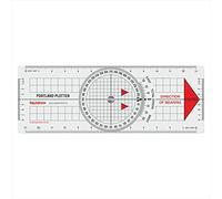Liquidraw Portland Course Plotter con transportador marino | Transportador de navegación | Herramienta útil para navegación marina | Hecho de acrílico transparente fuerte | Marcas claras audaces |