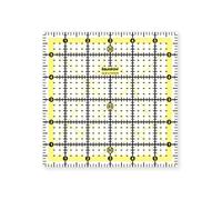 Liquidraw Regla cuadrada para acolchar - 15 x 15 cm | Plantilla cuadrada de acolchado acrílico | Herramienta de costura útil con marcas de ángulo de 30°, 45°, 60° | Útil para cortar cuadrados |