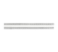 Liquidraw Regla de acero inoxidable para cortar costura con medición métrica e imperial, para ingenieros y arquitectos (15 cm, 20 cm, 30 cm, 60 cm, 1 metro) (60 cm)